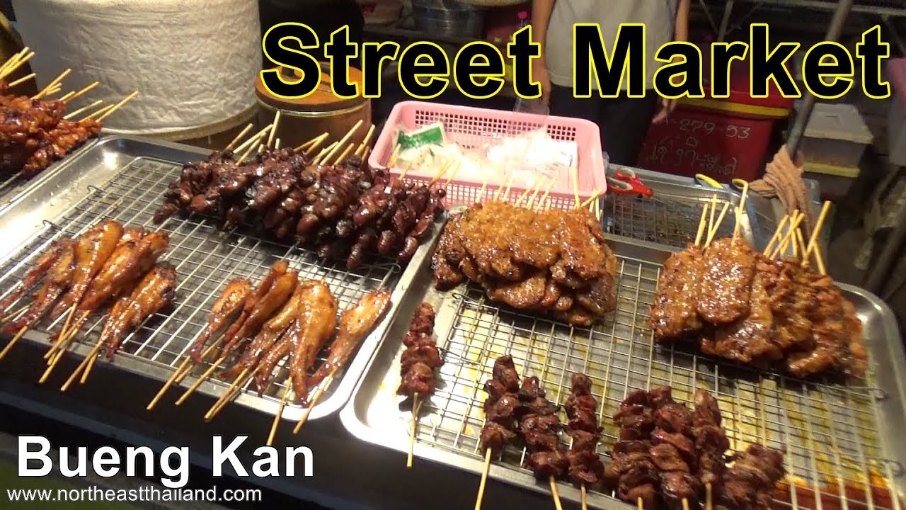 Bueng Kan Night Market Tour, Northeast Thailand.