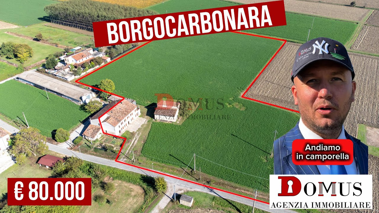 Ti porto in CAMPORELLA - Casa in vendita con 17.521 mq. di terreno agricolo a Borgocarbonara (MN)