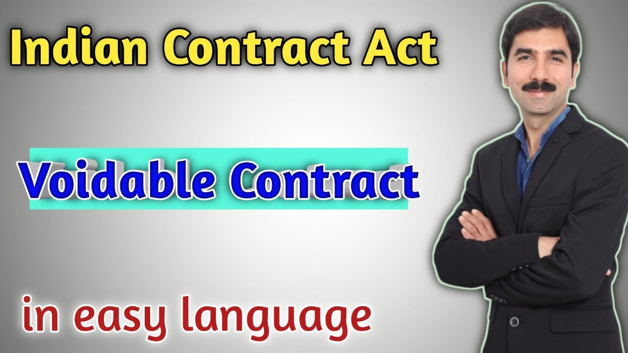 Indian Contact Act,1872- voidable contract | Section 2(i)