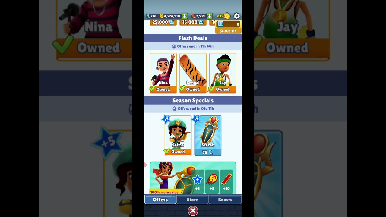 SUBWAY SURFERS - UNLOCK SCARAB SPECIAL BOARD!!!