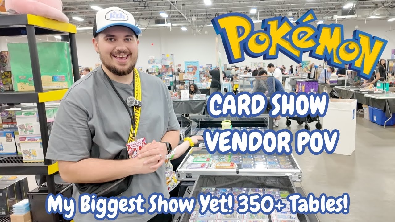 My Biggest Show Yet! 350+ Tables! Vendor POV! #pokemon #pokemontcg #vendor #pov #pokemoncards