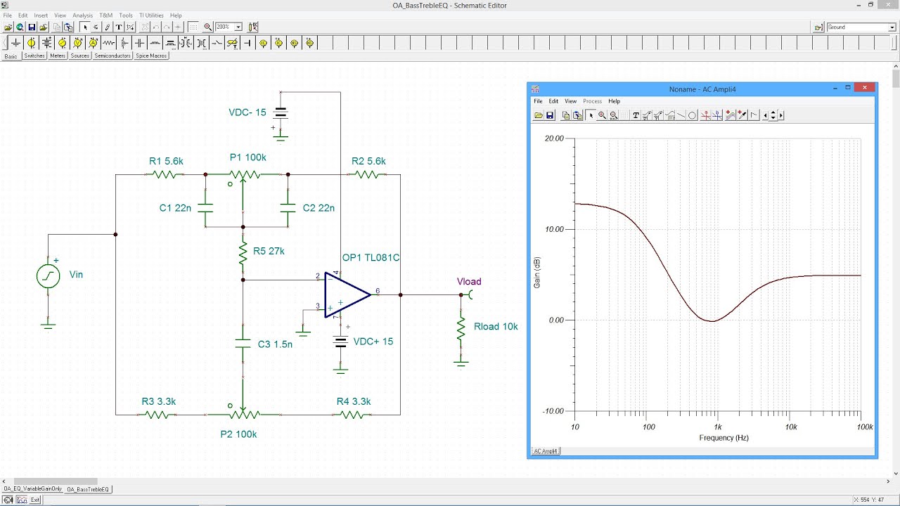 Op Amps: Bass and Treble EQ