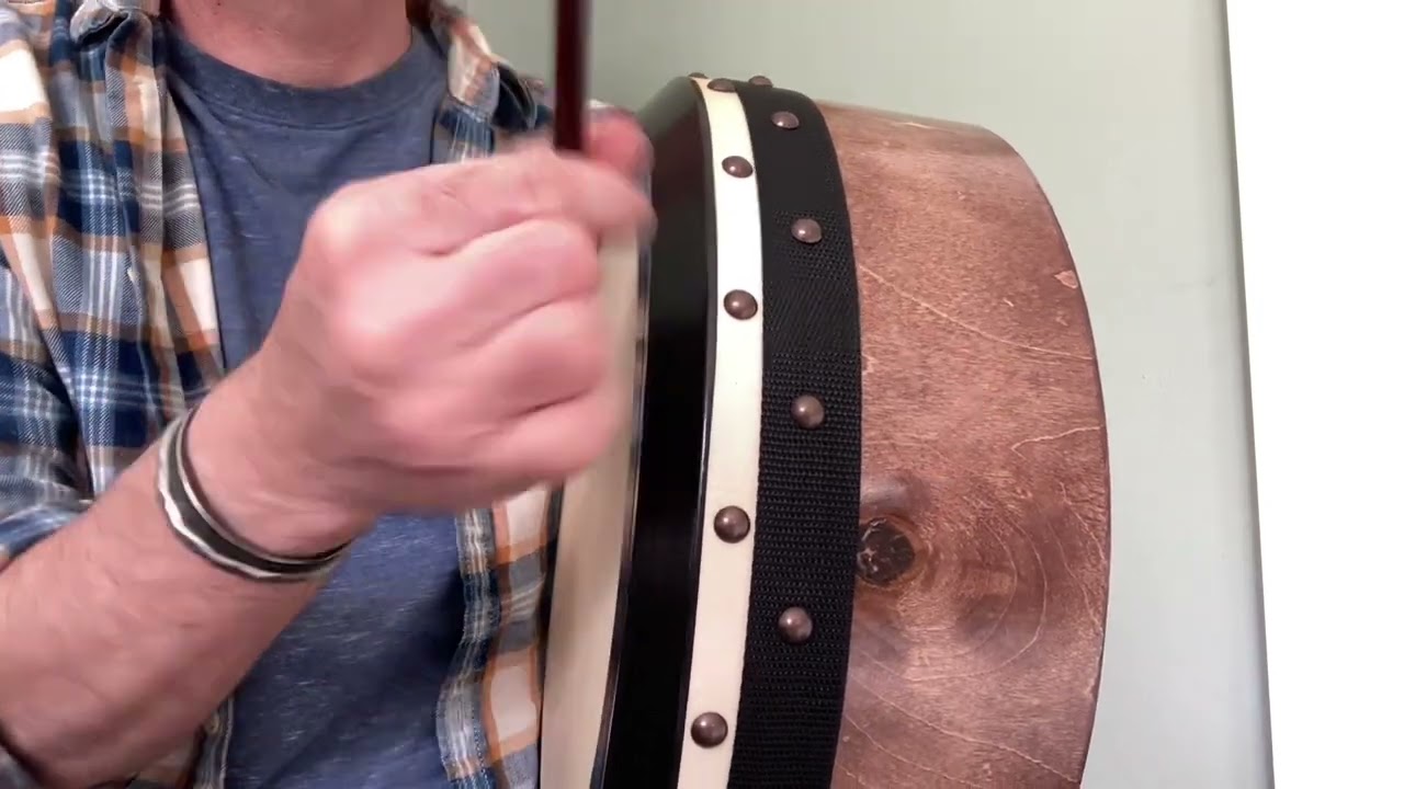 Seanie McGrath bodhran 15”x 5” deer skin