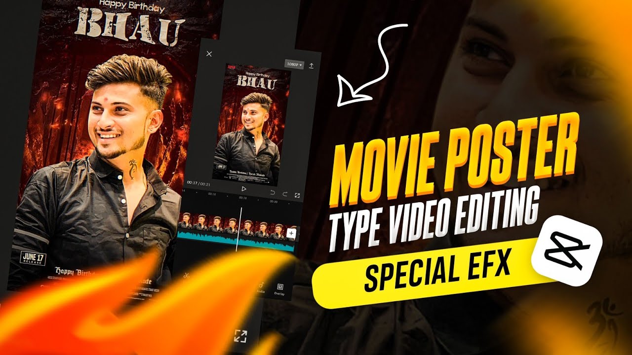 Full Screen 🎞️ मध्ये बनवा Movie Poster सारखा कडक 🔥 Birthday Video ( नवीन प्रकारे ) 2023