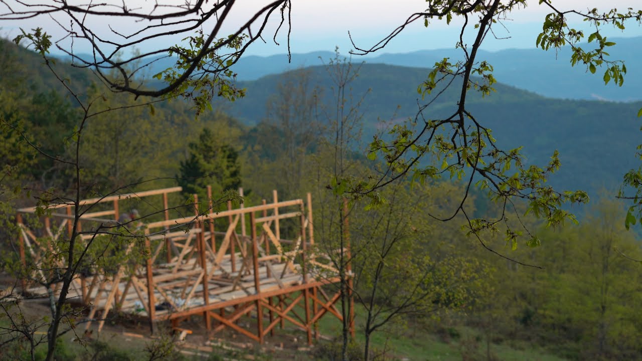Building a Stunning Wooden House in the Enchanting Forest | Step-by-Step Guide