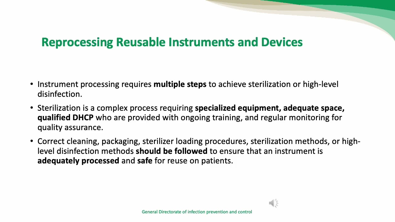 Disinfection and Sterilization of Dental Instrument ICDep