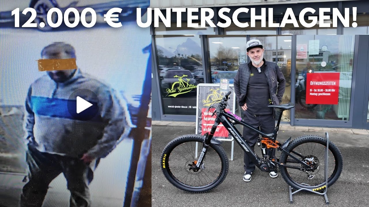 12 000 € E-Bike bei Probefahrt unterschlagen 😱 Mutmaßlicher Täter gesucht. 
