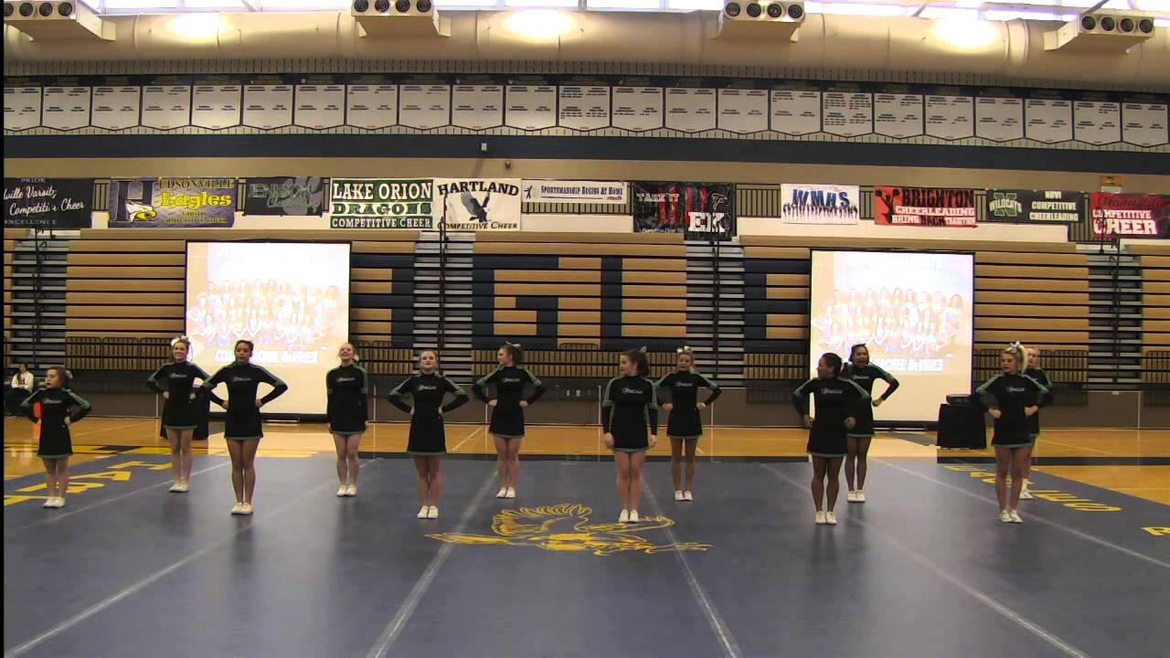 Division 1 Region 1 MHSAA Competitive Cheer Regional Competiton at Hartland High School February 22