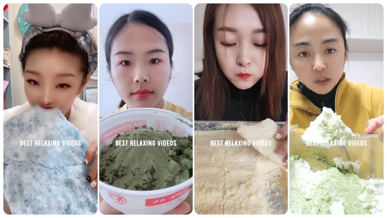 [ASMR] BIG ICE BLOCK & POWDERY CRUNCHY BUCKWHEAT TEA ICE EATING & MATCHA 🍵 ICE & BIG BITES VIDEOS🤤