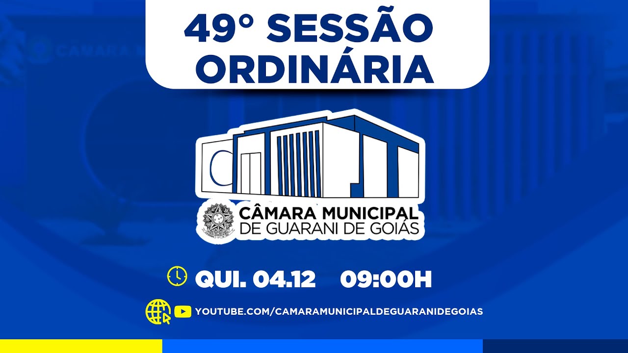 SESSÃO ORDINÁRIA 04 DE DEZEMBRO DE 2025 - CÂMARA MUNICIPAL DE GUARANI DE GOIÁS