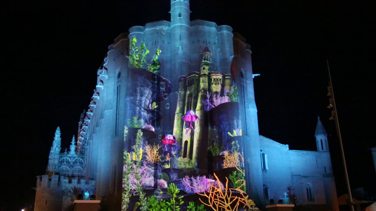 Noel 2018 Cathédrale d'ALBI Mapping VIDEO