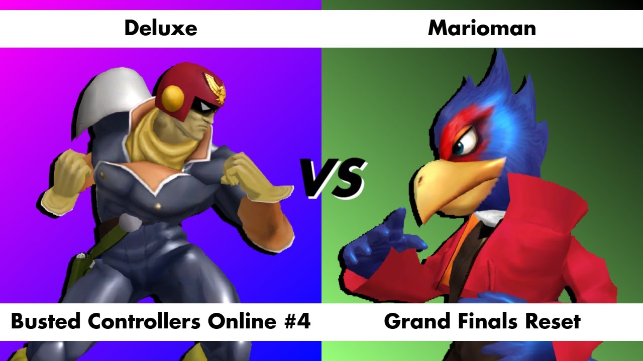 Busted Controllers Online #4 - GFR - Marioman (Falco) vs Deluxe (Falcon, Sheik)