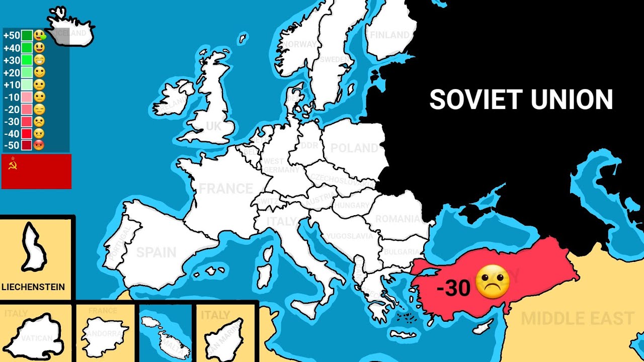 Relations between European countries in the 80s [eastern countries]