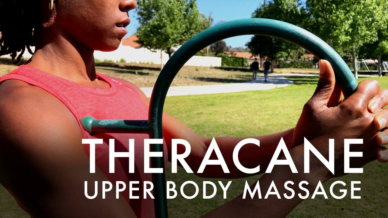 КАК ИСПОЛЬЗОВАТЬ ТРОСТЬ THERA ДЛЯ МАССАЖА ВЕРХНЕЙ ЧАСТИ ТЕЛА