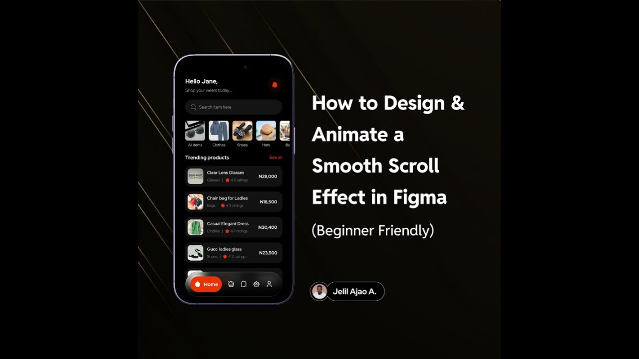 How to Design & Animate a Smooth Scroll Effect in Figma (Beginner Friendly)