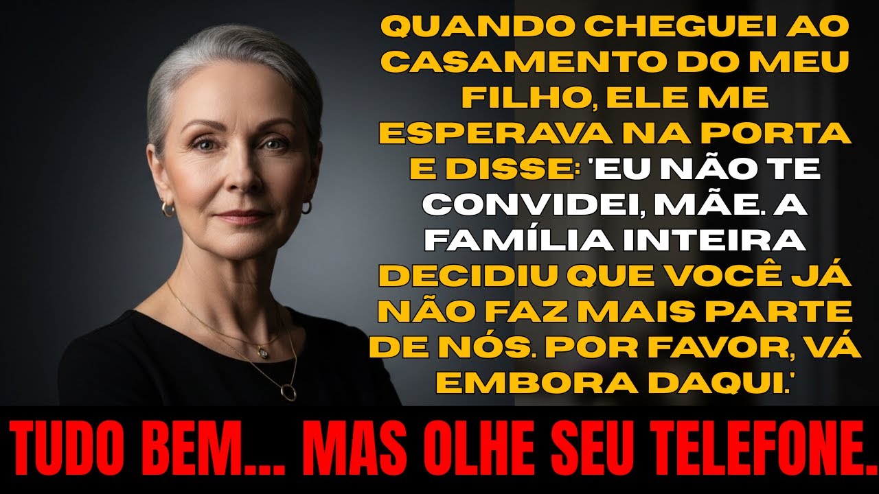 Meu próprio filho me humilhou no casamento… mas o que vi no telefone dele mudou tudo.