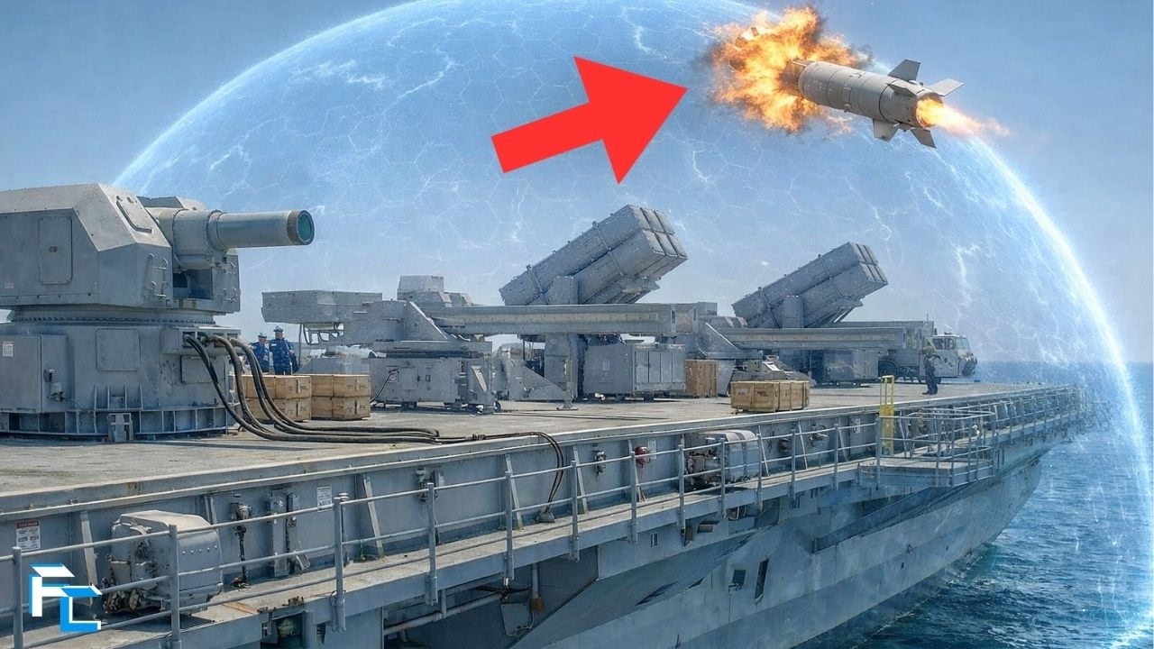 US Tests Secret Energy Shield on Aircraft Carrier That Erases ALL China's Anti-Ship Missiles!