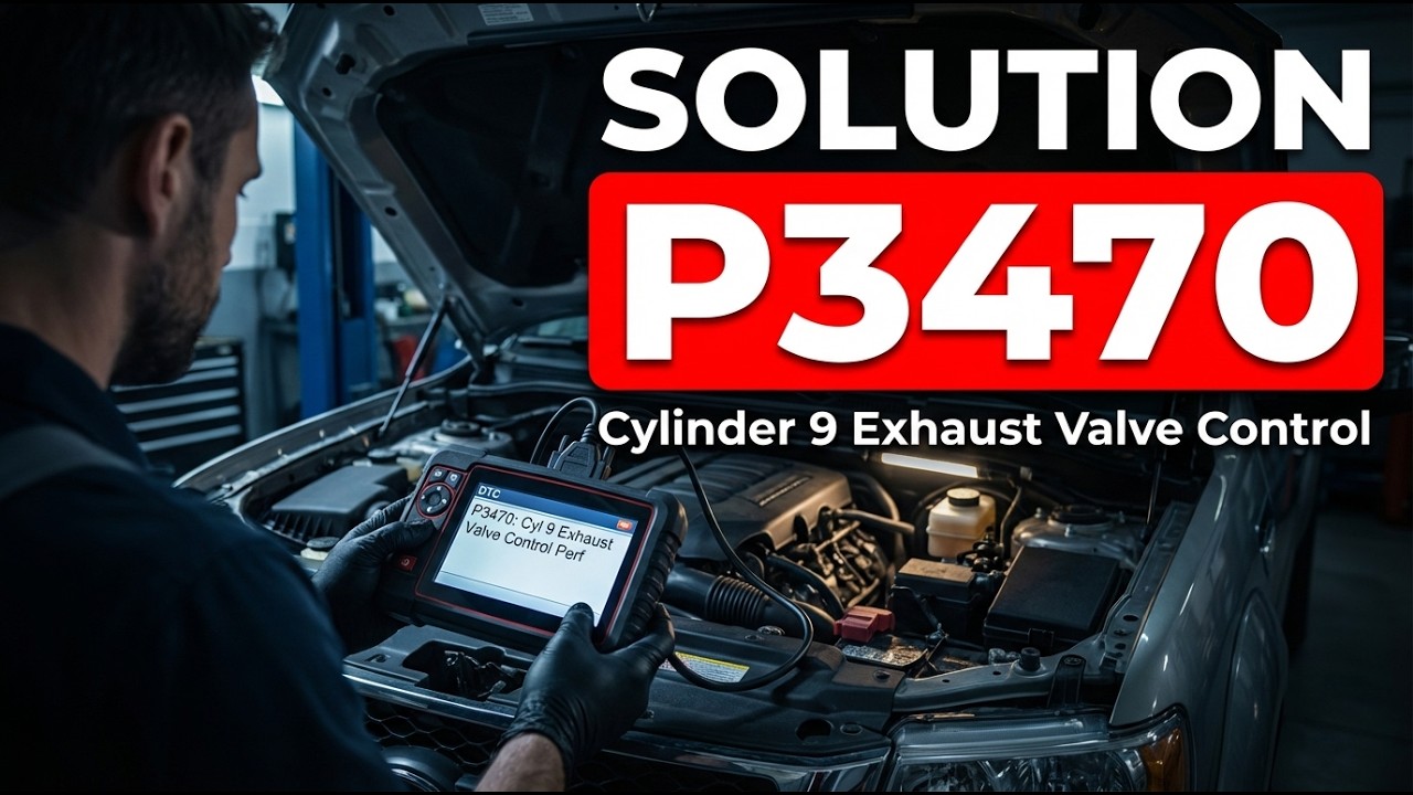 КАК ИСПРАВИТЬ ОШИБКУ P3470 OBD II - Проблемы с управлением выпускным клапаном 9-го цилиндра