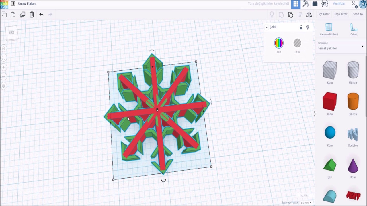 Designing Snow Flakes 2018 - Kar tanesi tasarımı 2018