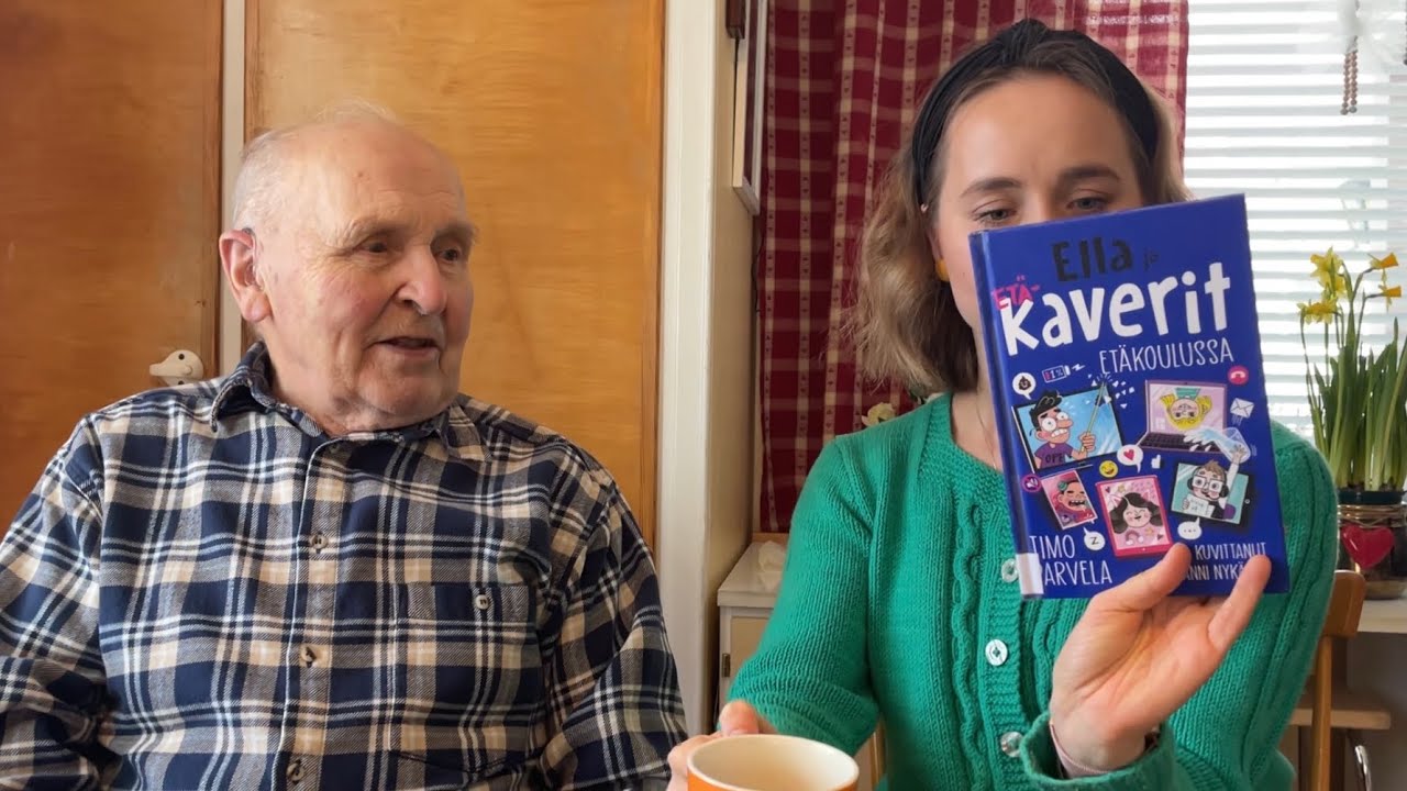 Lotta ja pappa lukevat &rdquo;Ella ja kaverit et&auml;koulussa&rdquo; 📖