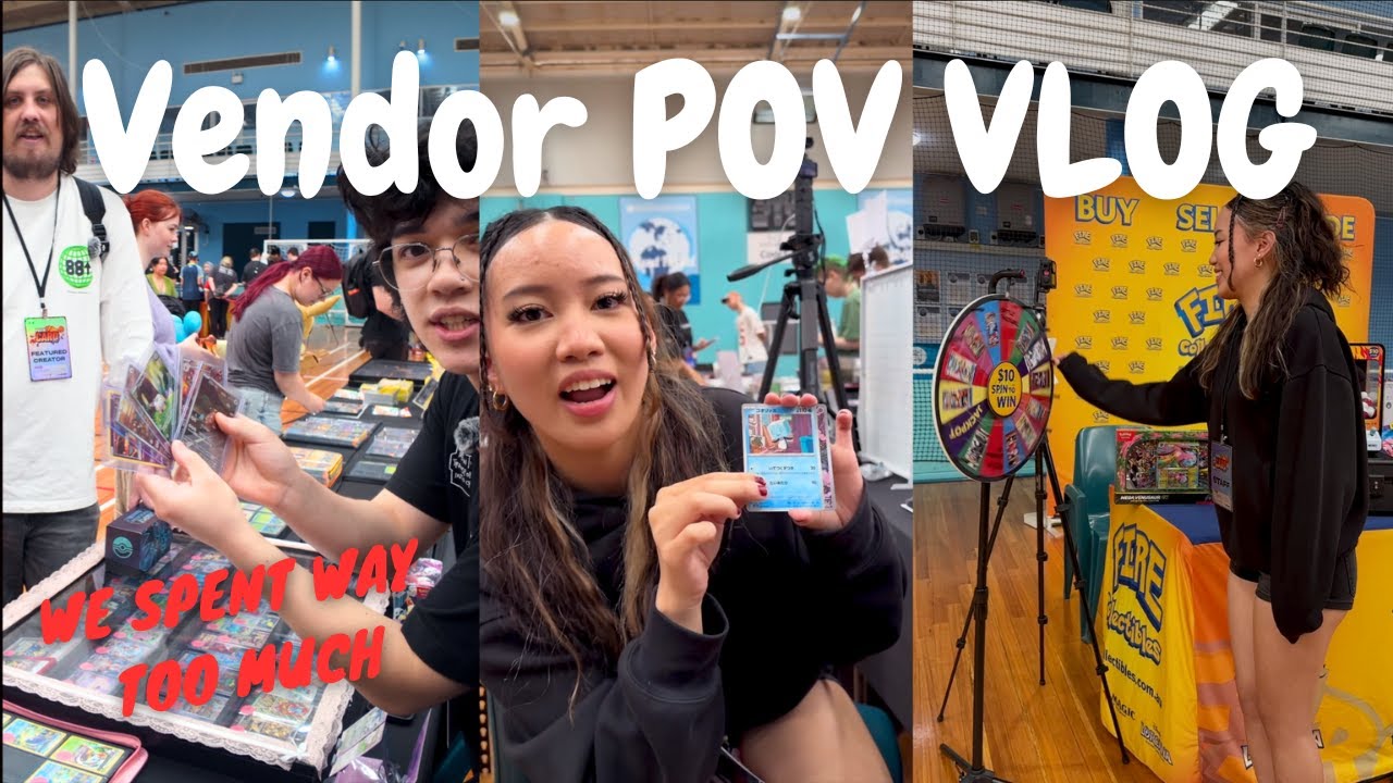 We Spent WAY TOO MUCH at this Card Show | Vendor POV Vlog!