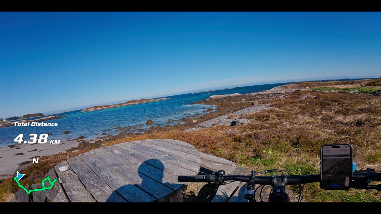 Oppdag Gossens vakre kystlandskap p&aring; eMTB! L&oslash;vika og Kyststien ved Rindar&oslash;y