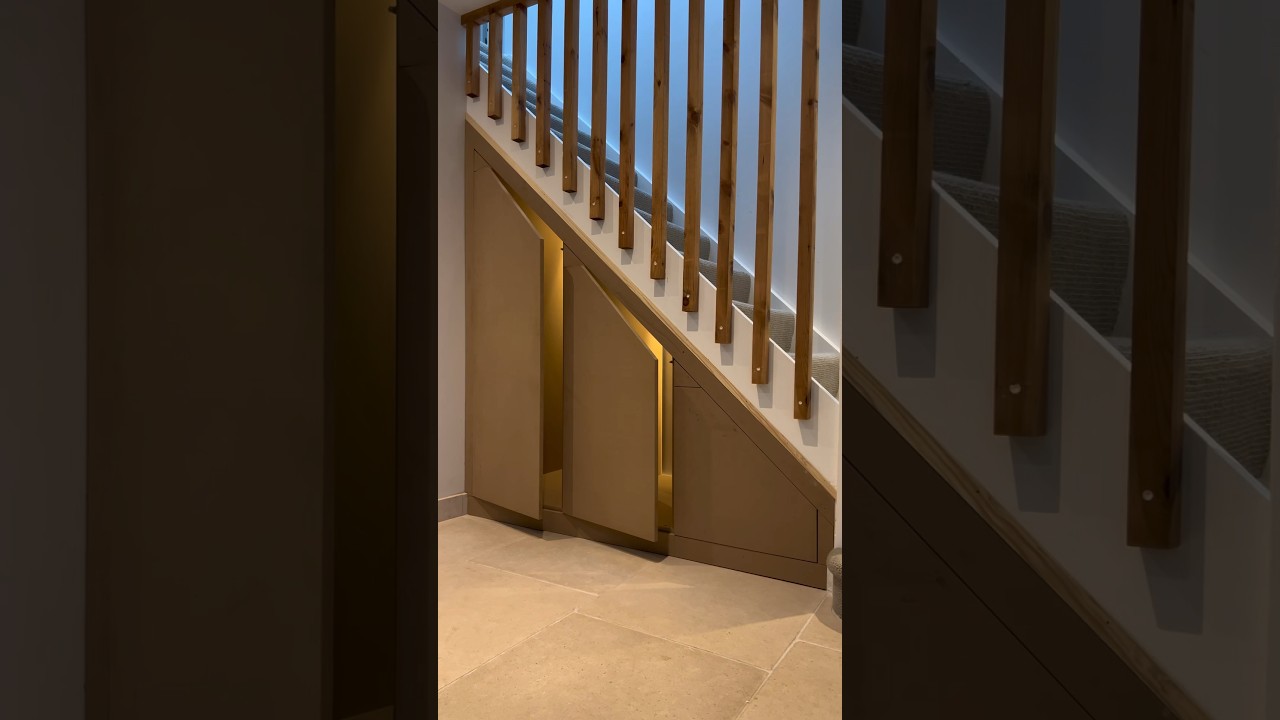Under-stair storage ✅ #shorts #carpentry #joinery #furniture #diy #tips #bespoke #howto #woodwork