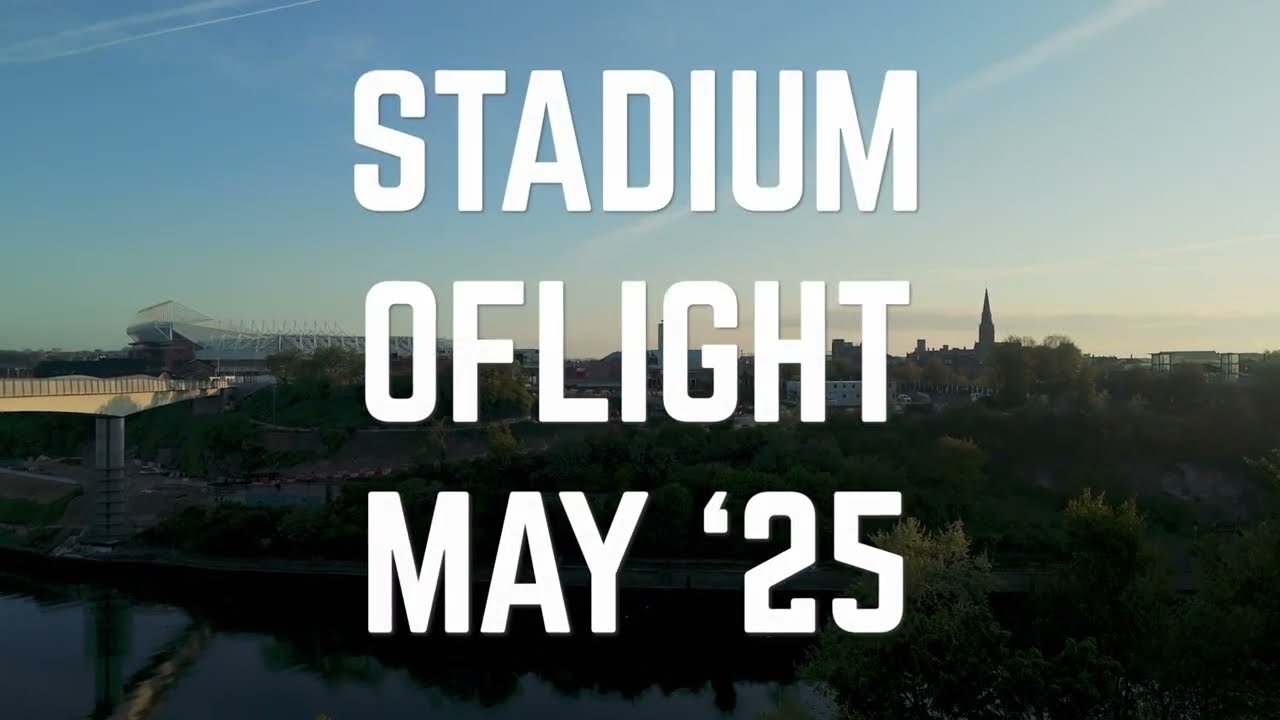 Drone flight around Stadium of Light May 25