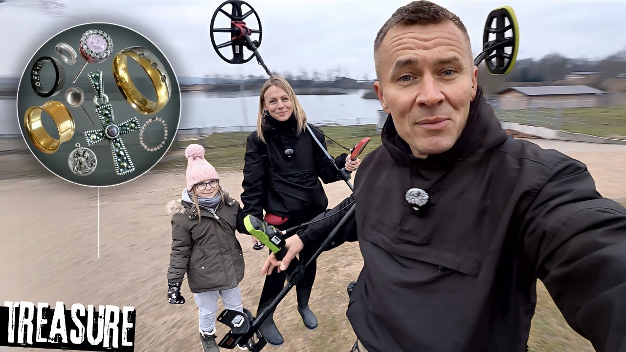 Поиск с металлоискателем всей семьёй — удачный день на пляже