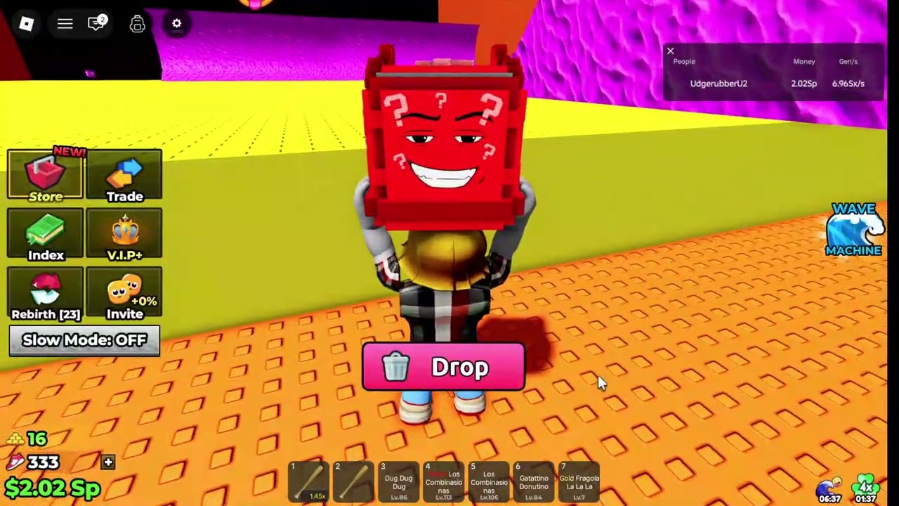 Я забрал DIVINE лаки блок в escape tsunami for brainrots!