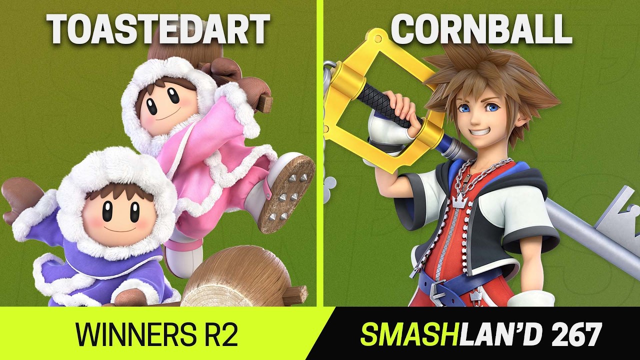 SmashLAN'd 267 Winners R2 - ToastedArt (Ice Climbers) vs Cornball (Sora) - SSBU Tournament