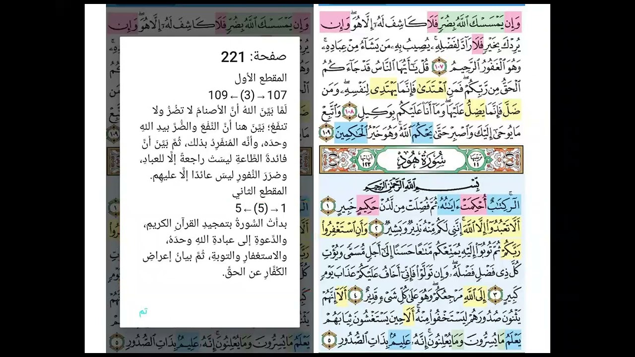 تفسير سورة هود ( 221+222 )