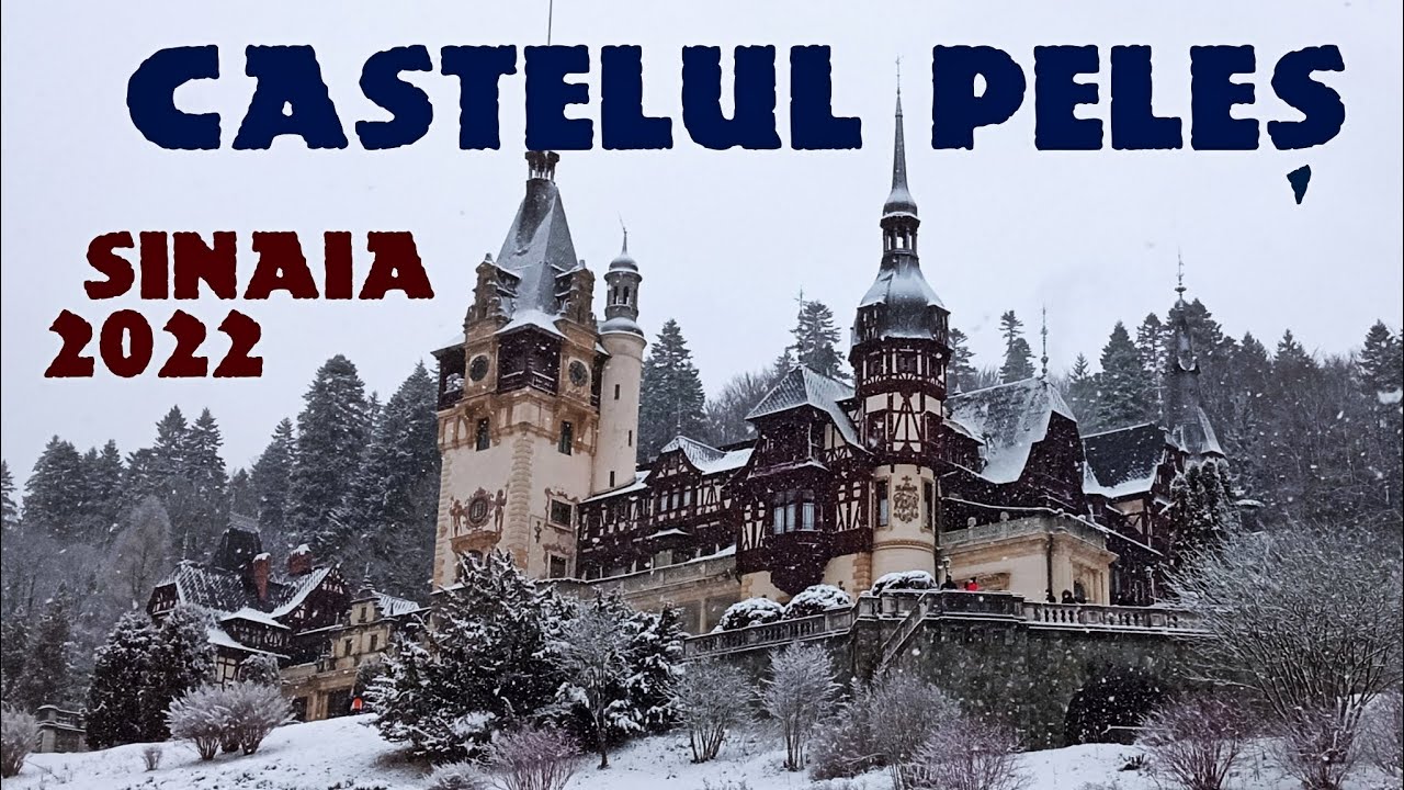 Castelul Peleș 🏰 din Sinaia 🏔️ La pas prin curte pe zăpadă ❄️ Tur complet 🇷🇴 România de poveste