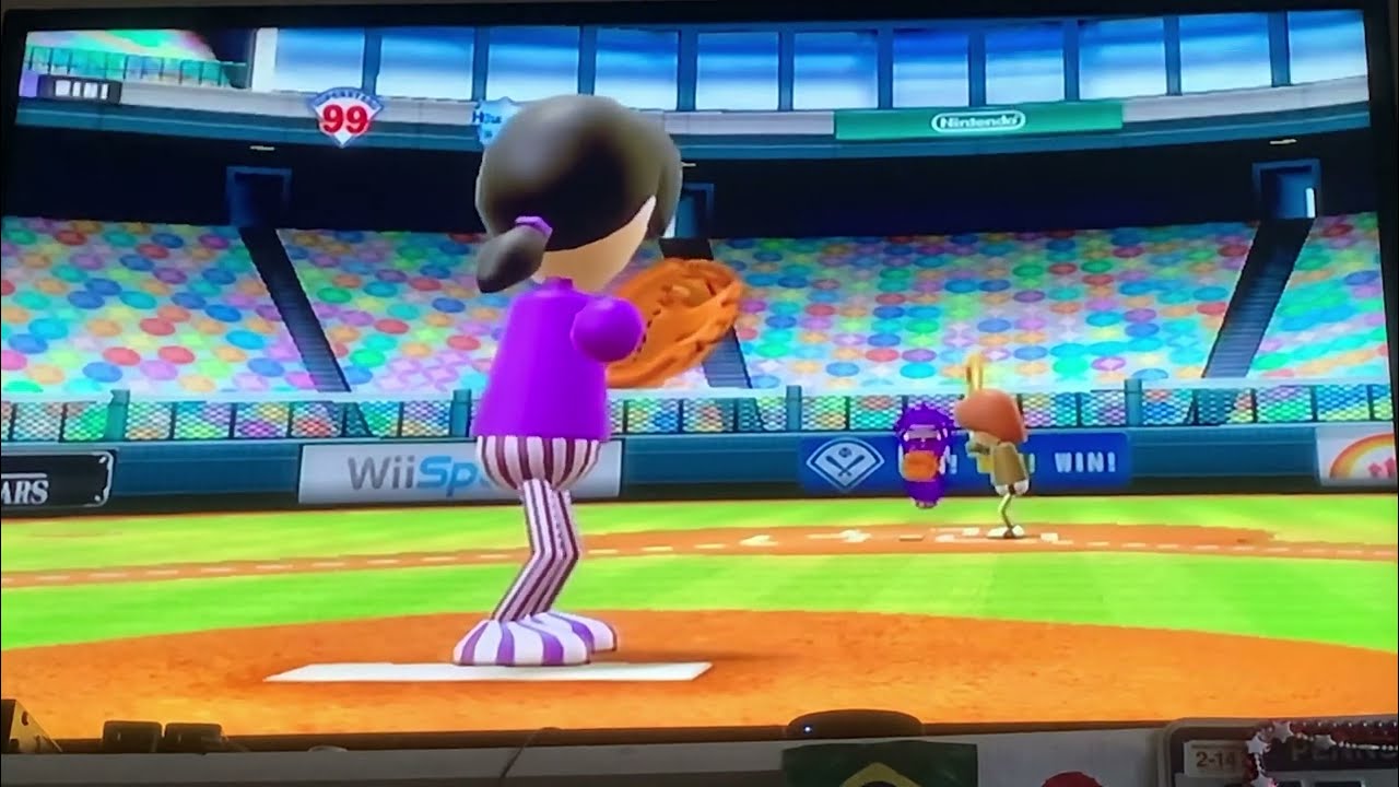Wii Sports baseball Crystal VS Jessie