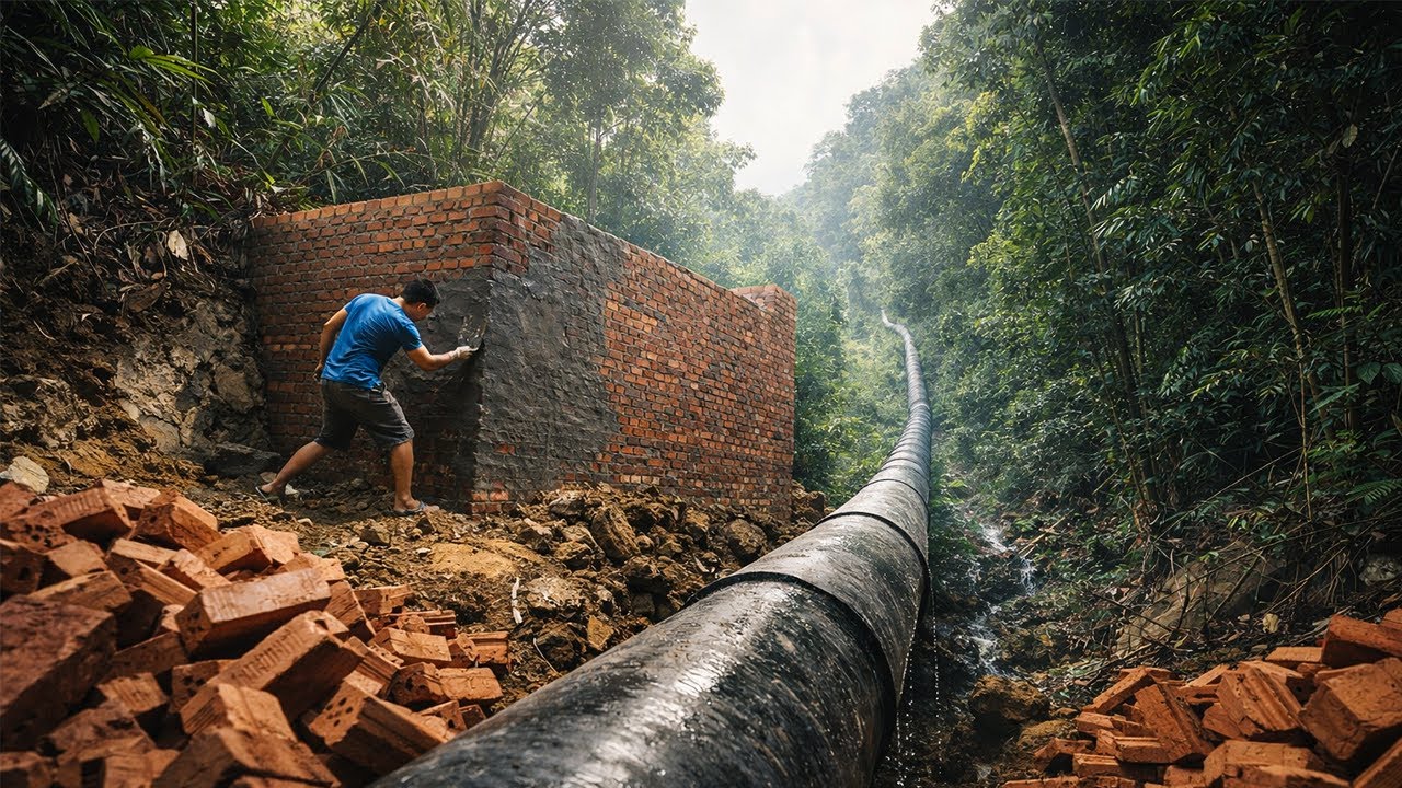How Far Can Water Travel from a Mountain Tank Built by Hand? | by @chuctonbinh