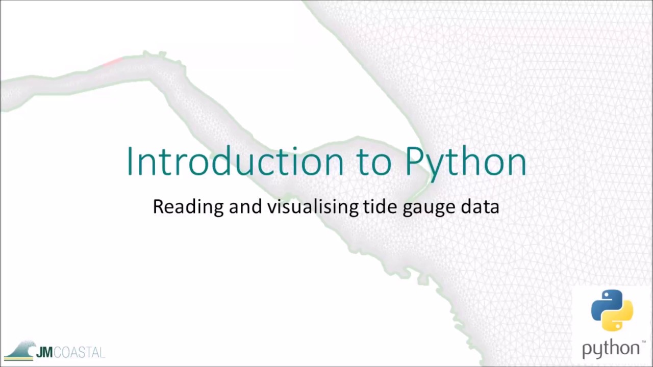 Introduction to Python - reading and visualising tide gauge data