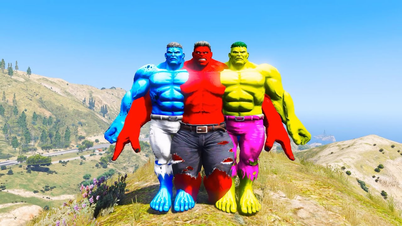 Hulk Brothers in Action Saving Little Hulks from Abomination's Forces! #gta5
