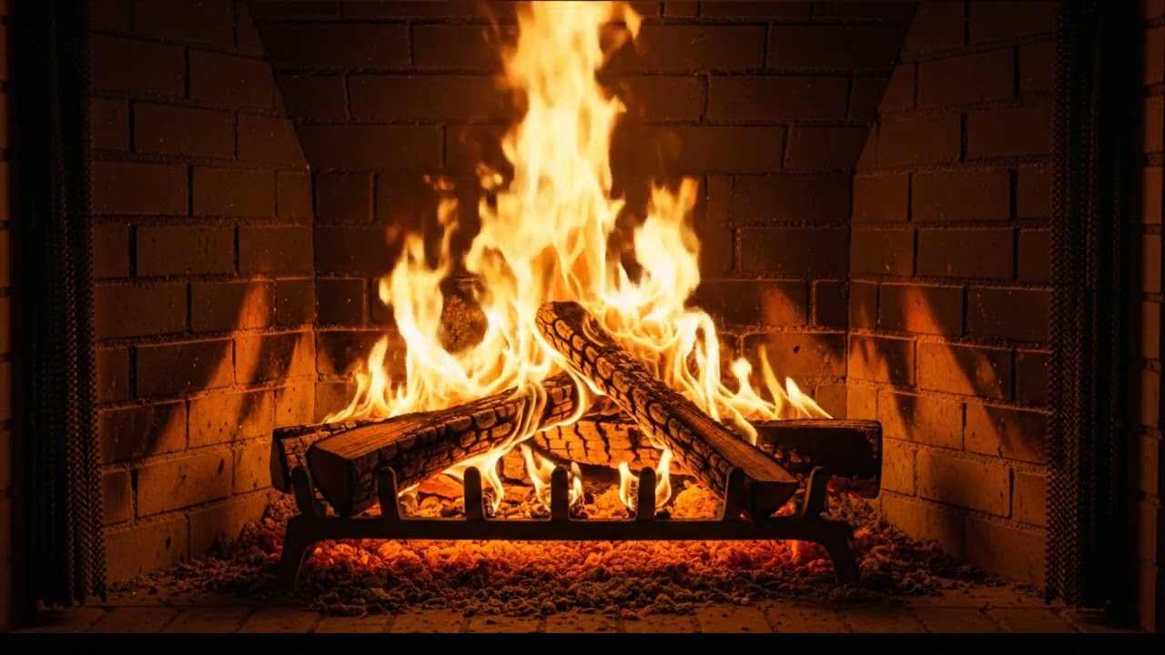 Fireplace 4K Ultra HD for Deep Sleep, Relaxing Crackling Fire Sounds, No Ads Cozy Ambience