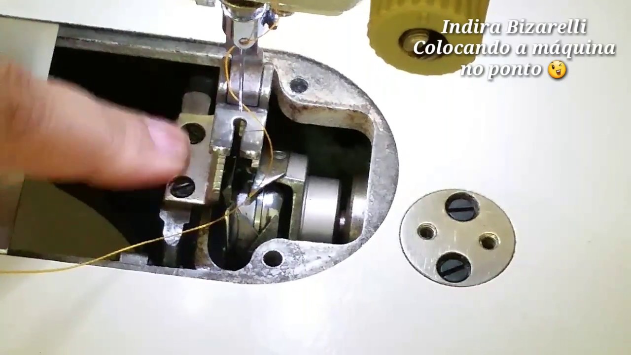 COLOCANDO A MÁQUINA DE COSTURA NO PONTO! 😉 @Indira Bizarelli VIP