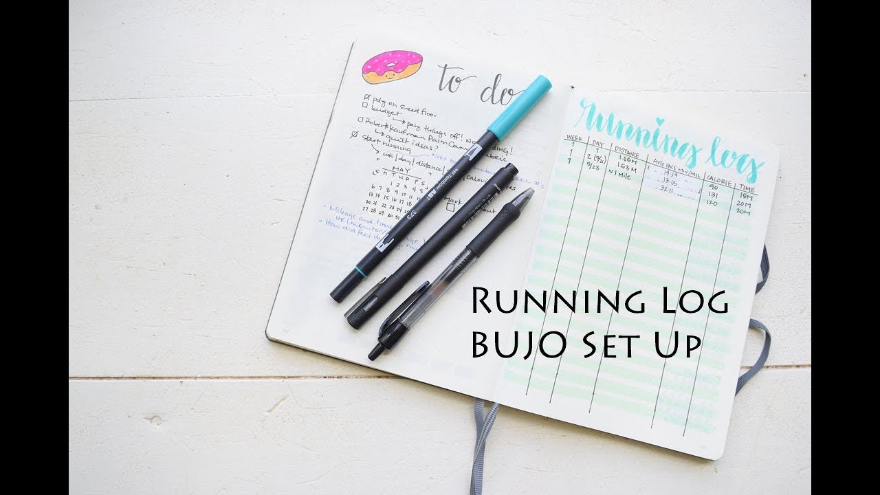 My Running Log || BUJO Set Up