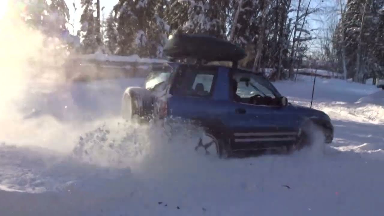 rav4 playing in snow