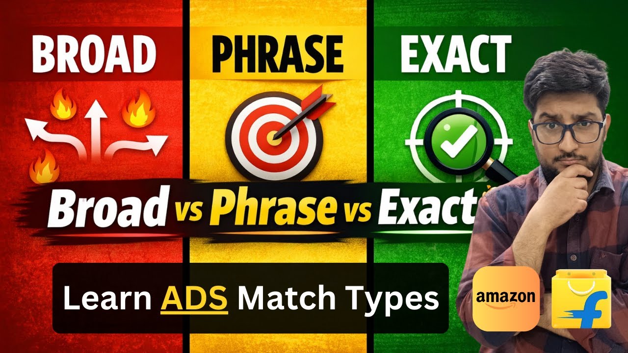 Learn what are Broad Match , Phrase Match & Exect Match and How to use them