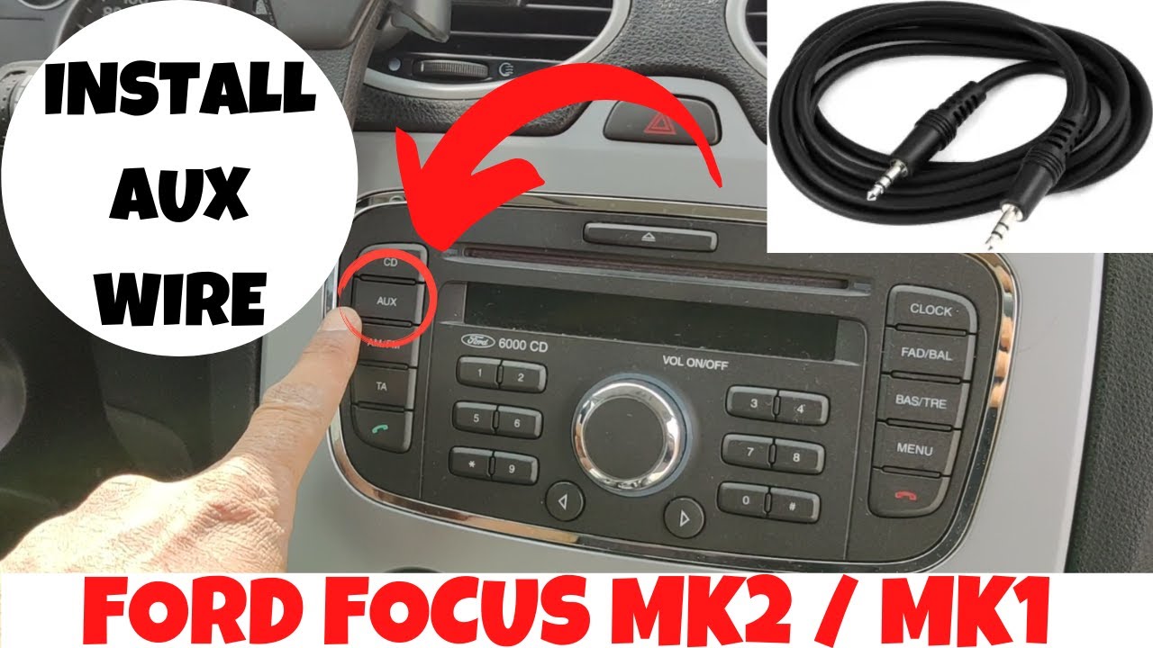 Как установить провод AUX в Ford Focus MK2