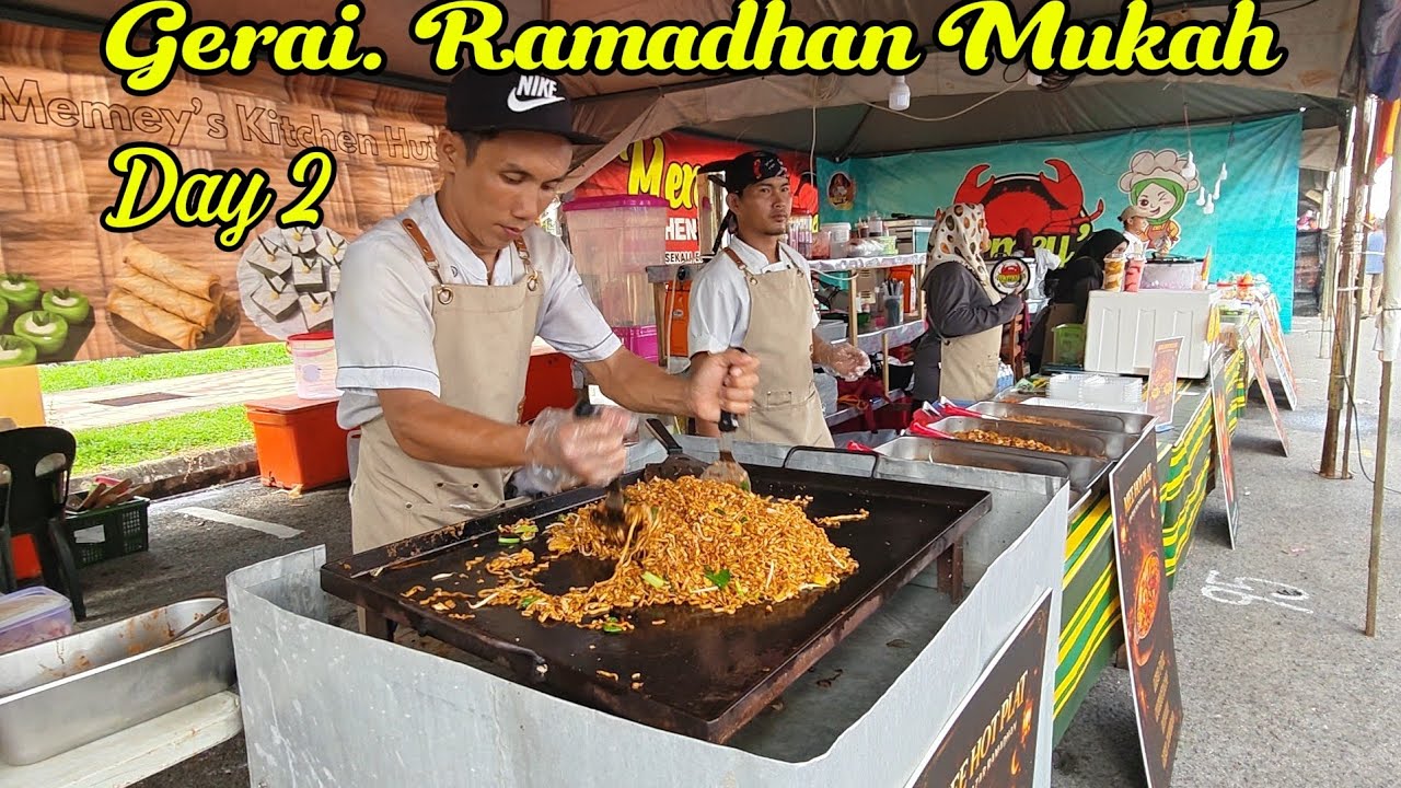 Bazar Ramadhan Mukah Hari Kedua || Banyak Gerai Dan Pilihan Makanan