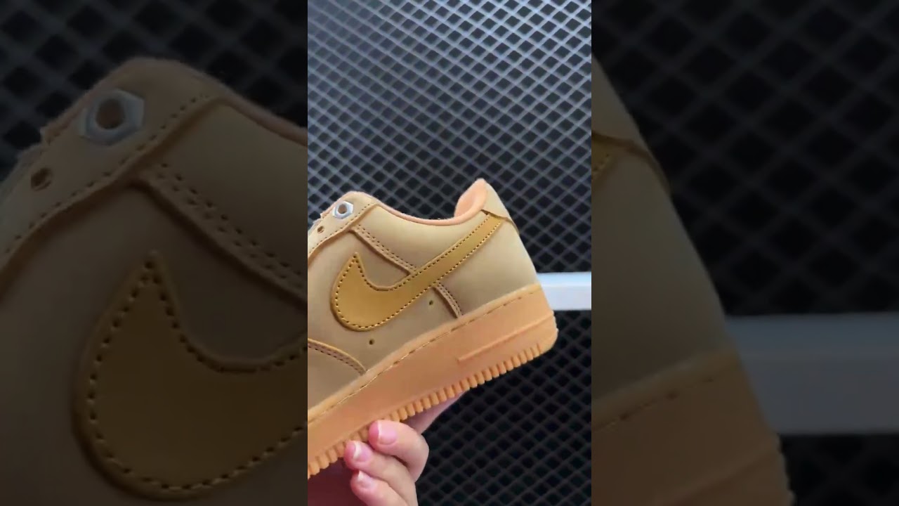 Nike Air Force 1 Low AF1 wheat color men's women's skateboard shoes CJ9179-200 #af1 #nikeairforce1