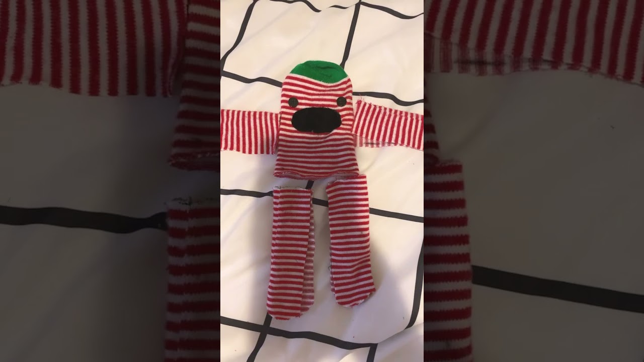 I MADE A SOCK MONKEY 😍😍#altart #fypシ #sockmonkey #cute #plushies #diy #loralievz