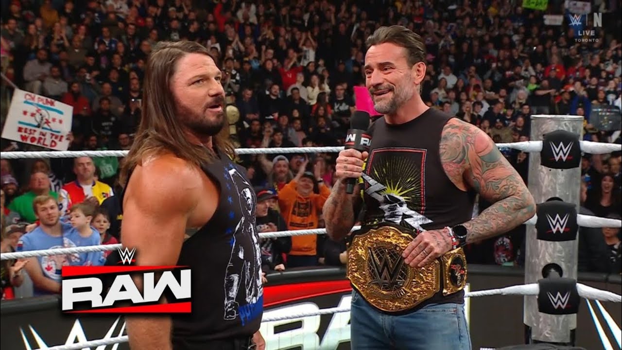 CM Punk Drops a BOMBSHELL on AJ Styles at WWE RAW – Career on the Line, Title at Stake!