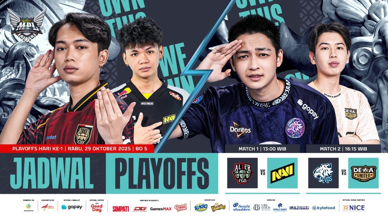 🔴 LIVE | MPL ID S16 | Playoffs Hari 1 | Bahasa Indonesia