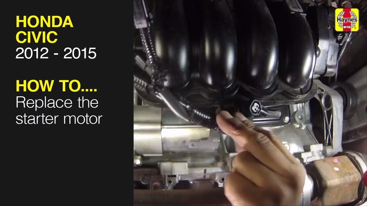 Как заменить стартер на Honda Civic 2012–2015