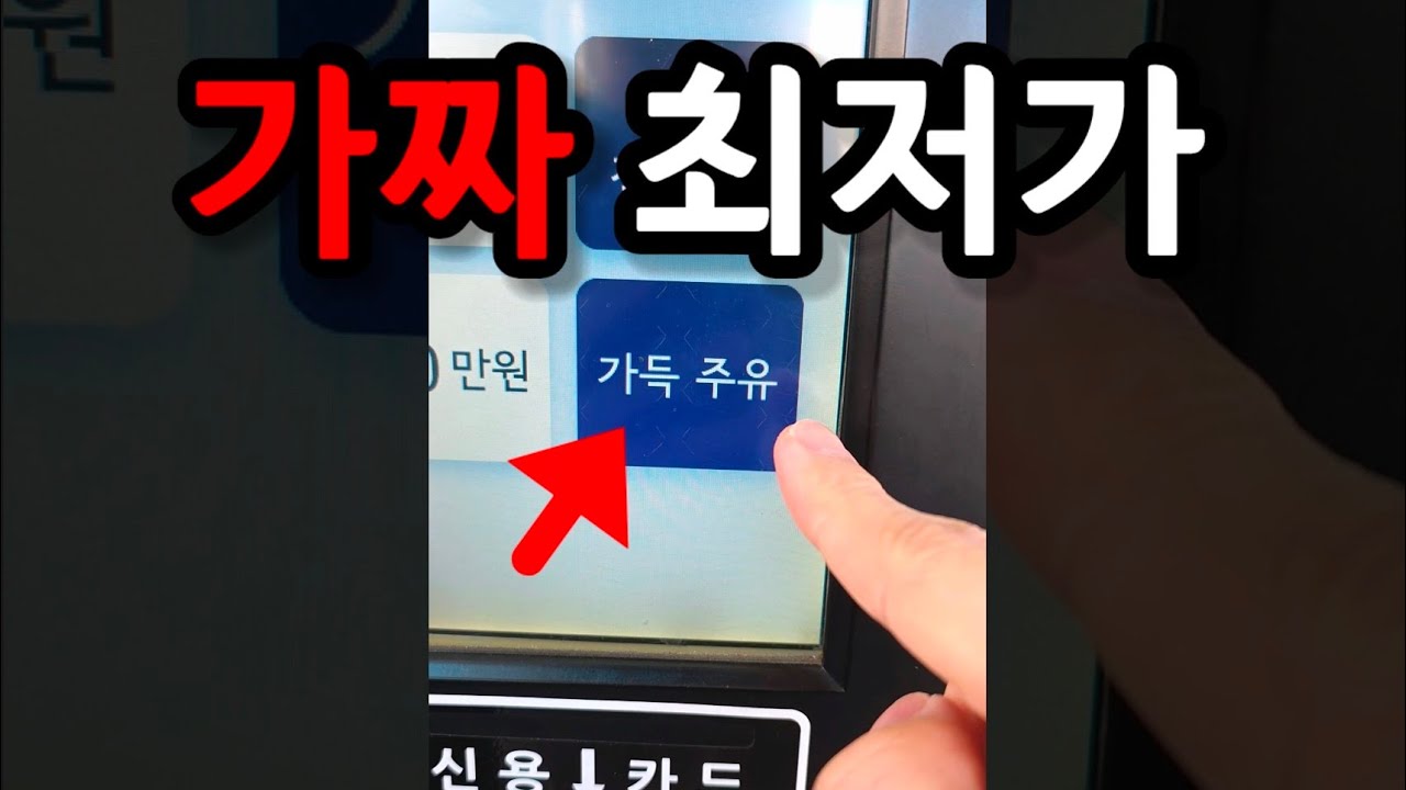 지금 기름 절대 최저가로 넣지마세요! (아는 사람들만 꿀빨고 있습니다)